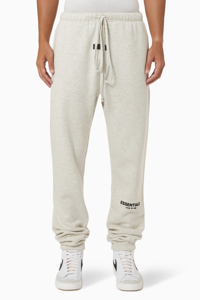 Essentials Sweatpants in Cotton Blend, Grey