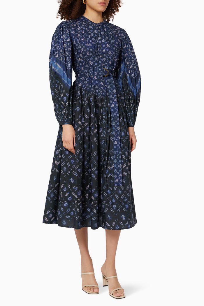 

Esti Dress in Cotton, Blue