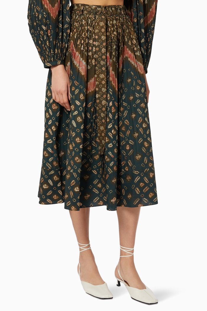 

Alejandra Skirt in Cotton, Brown