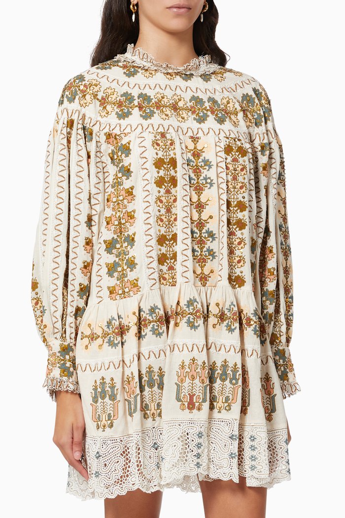 Alexandra Dress in Silk, White