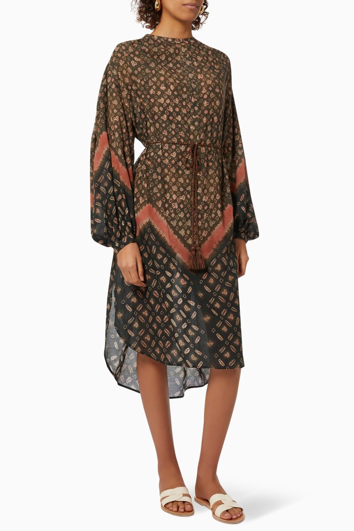 Agadir Cover-up in Cotton, Brown
