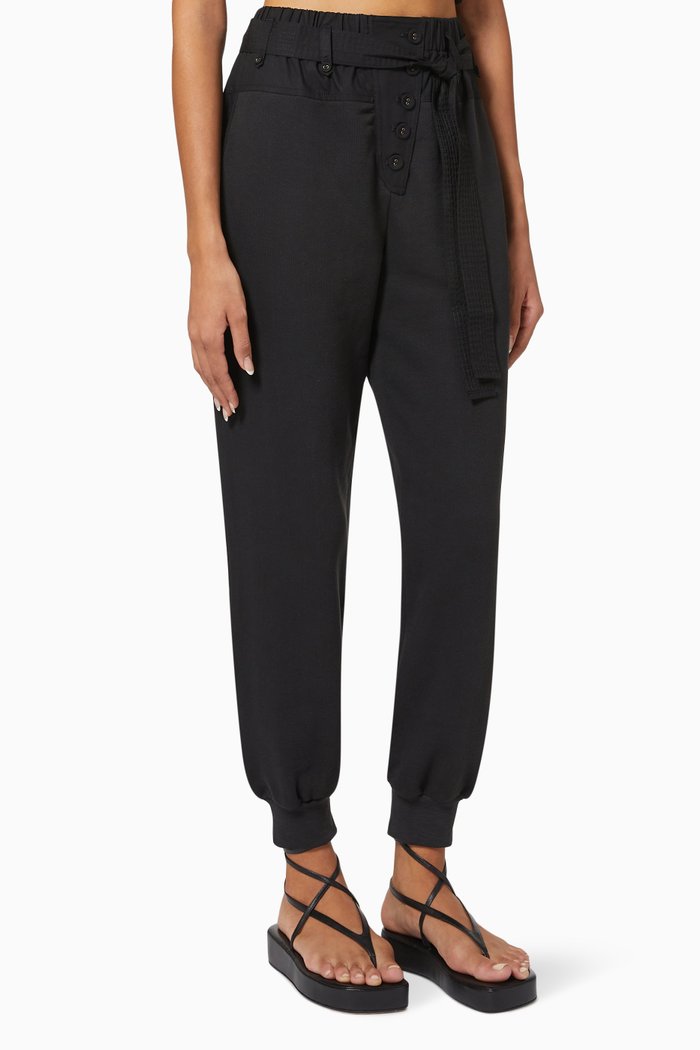

Payton Sweatpants in Cotton Fleece, Black