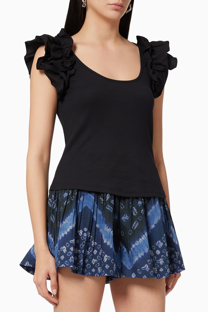 

Koa Top in Cotton Rib, Black
