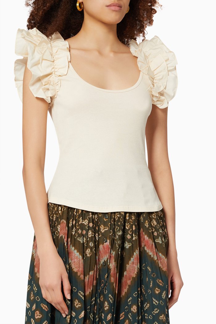 

Koa Top in Cotton Rib, Neutral