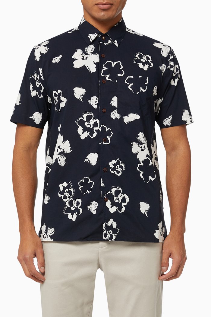 

Sevenn Floral Print Shirt, Blue