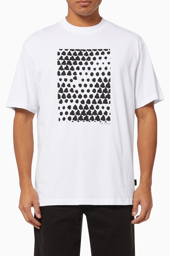 

Snowhil Graphic T-shirt in Organic Cotton, White