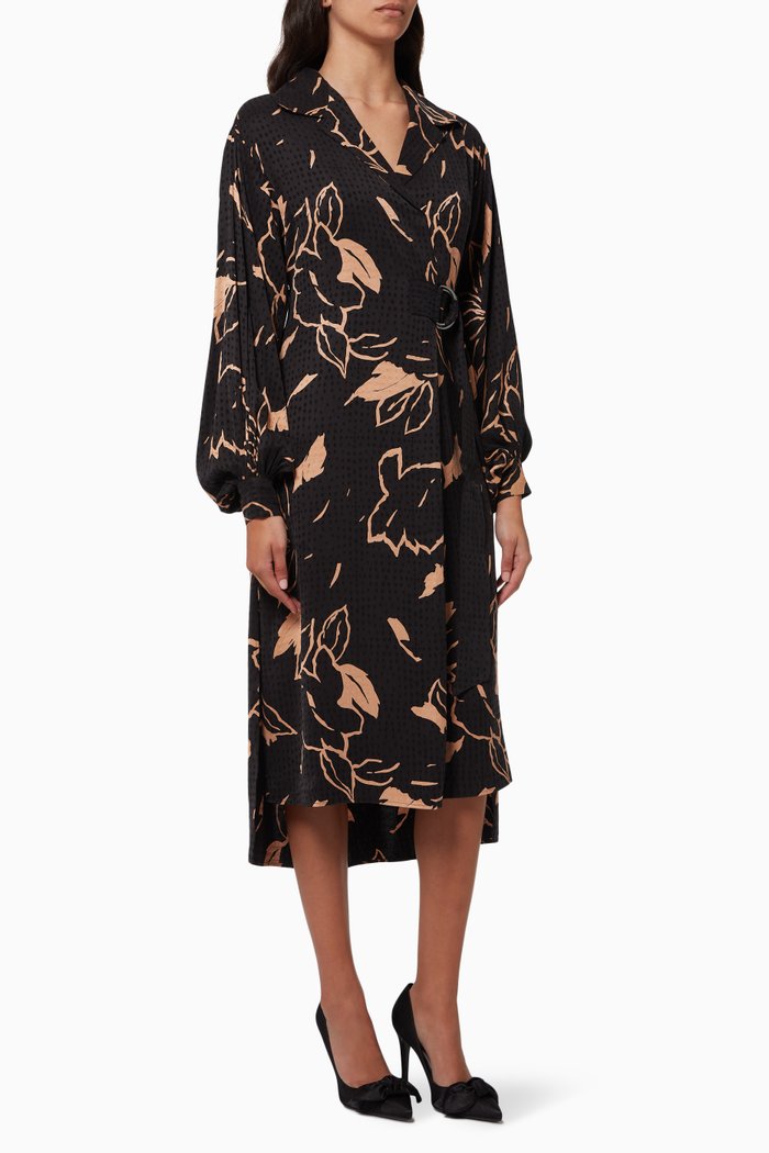 

Dianna Wrap Dress in Viscose, Multicolour