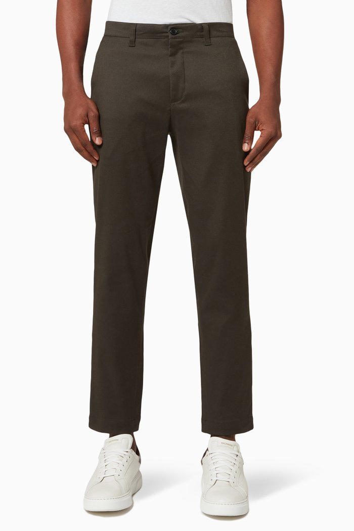

Boxwel Camburn Fit Textured Pants in Cotton-blend Twill, Brown
