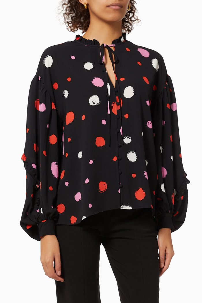 

Taurius Top in Chiffon, Black