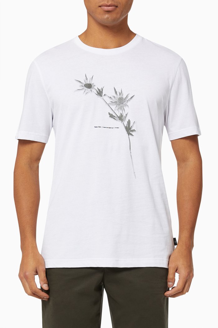 

Wishaw Thistle Graphic T-shirt in Cotton Jersey, White