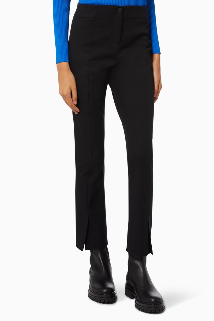 

Ozete Pants in Stretch Cotton, Black