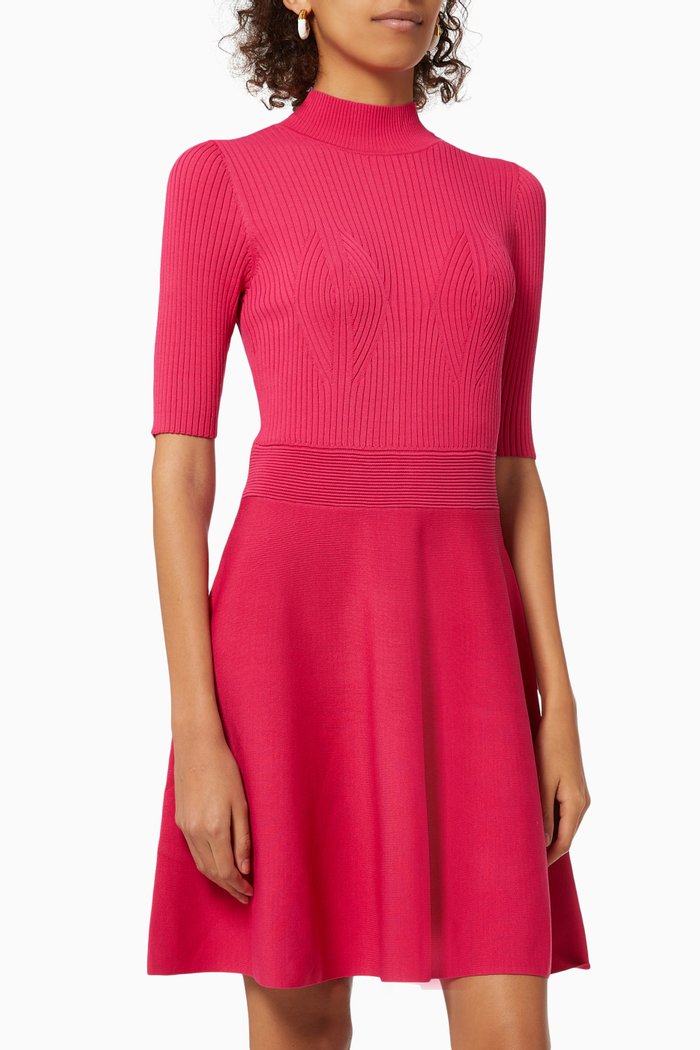 

Viviiyy Dress in Rib-knit Viscose, Pink