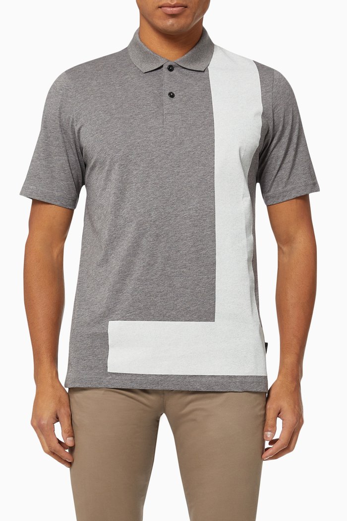 

Chiping Polo Shirt in Marl, Grey
