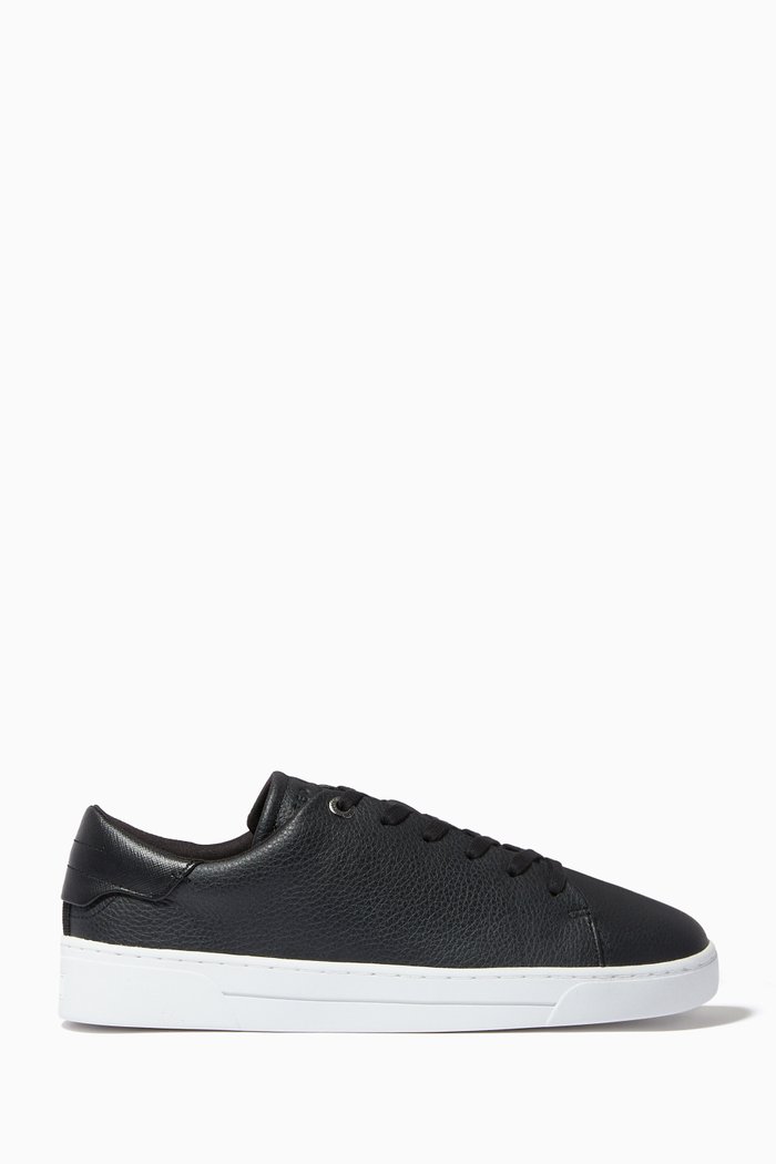 

Kimmii Trainer in Tumbled Leather, Black