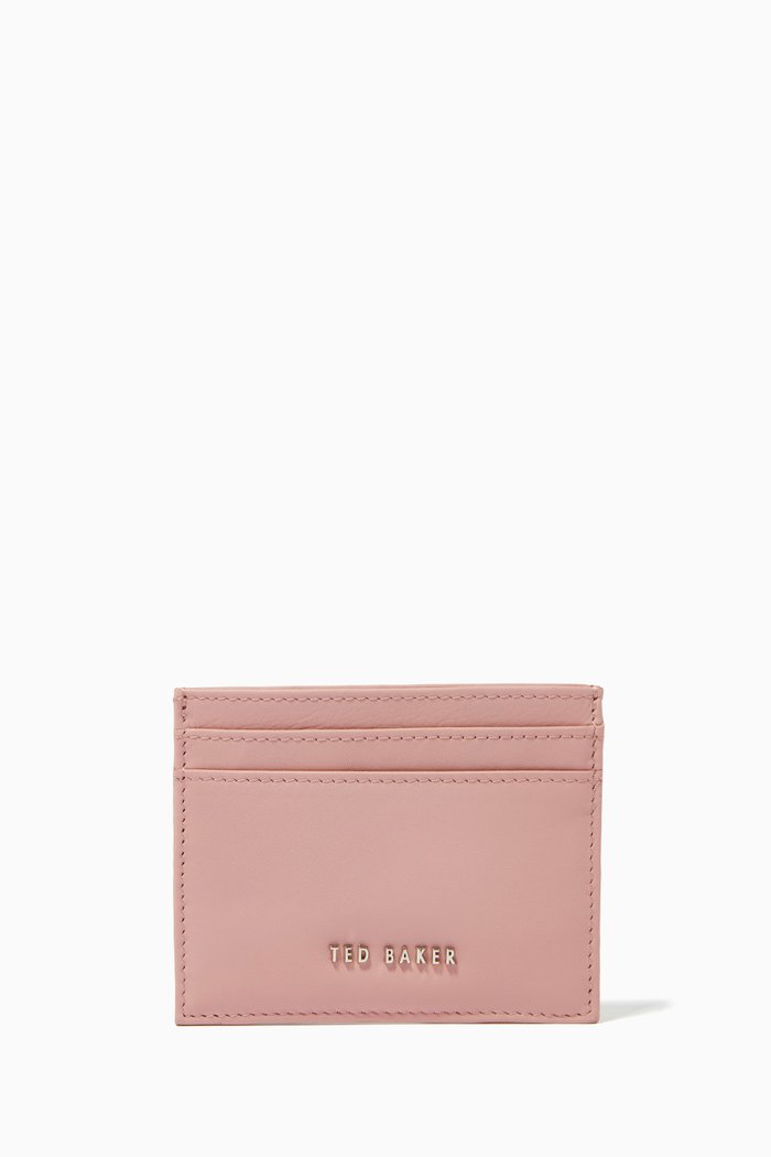 

Garcina Card Holder in Leather, Neutral