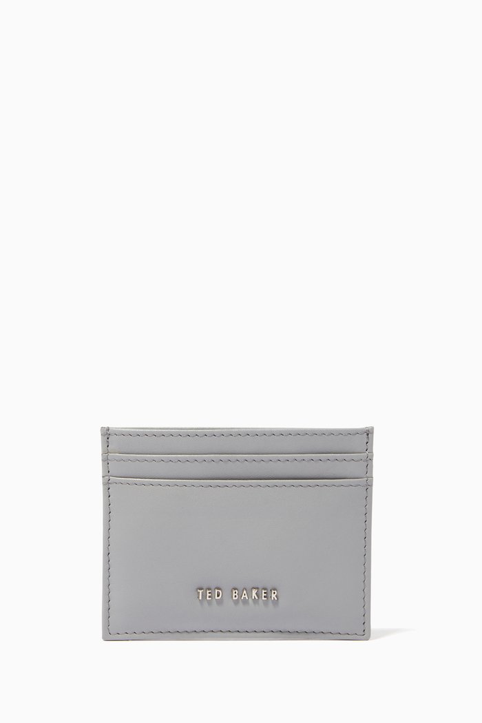 

Garcina Card Holder in Leather, Grey