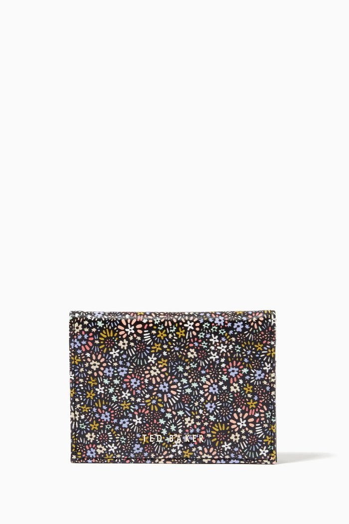 

Retana Card Holder in Retro Flood Leather, Black