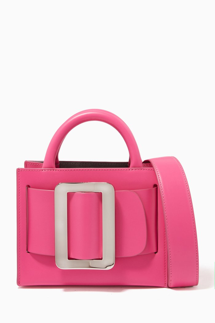 

Bobby 18 Tote Bag in Palmellato Calfskin, Pink