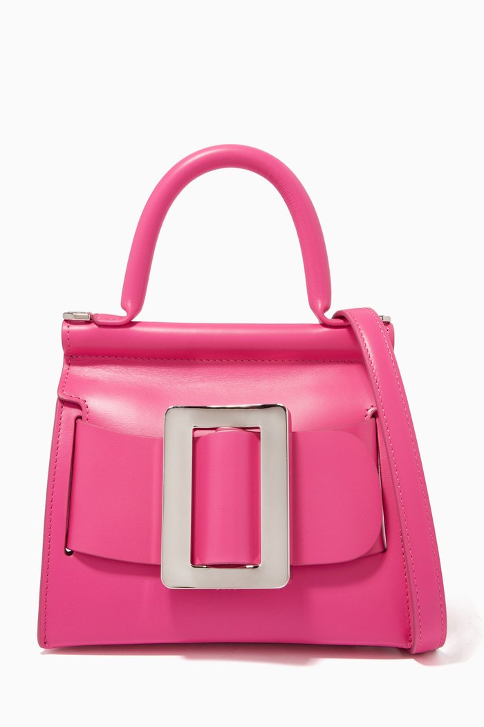 

Karl 19 Top Handle Bag in Palmellato Leather, Pink