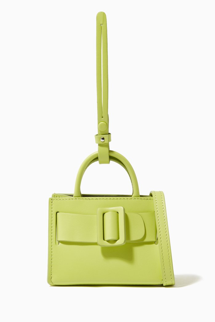 

Bobby Charm Bag in Calfskin Leather, Green