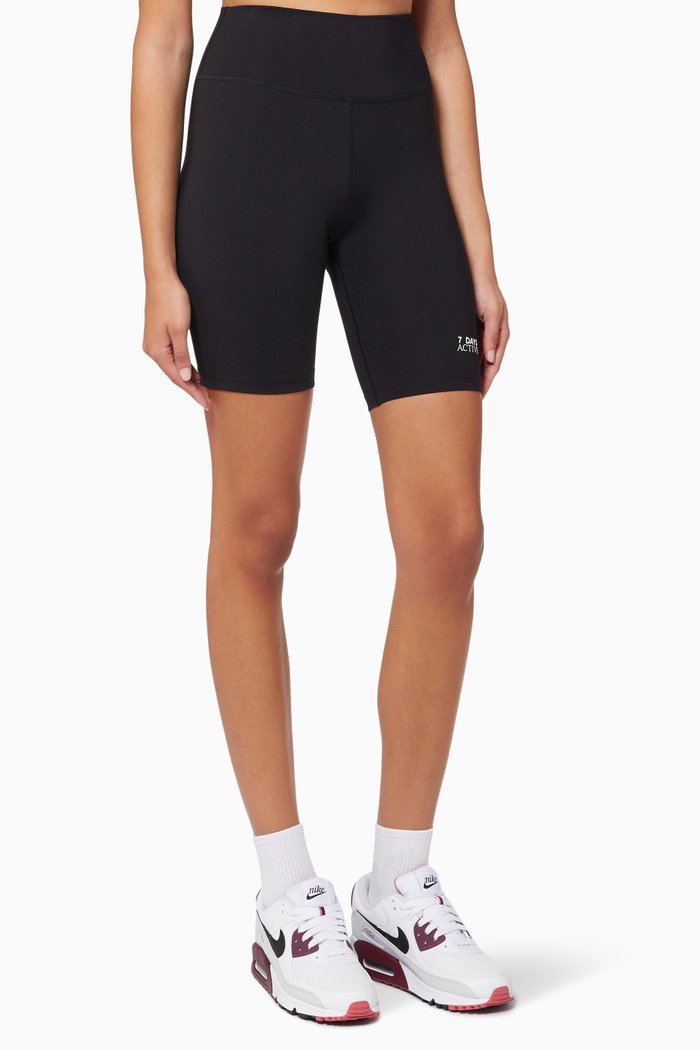 

Bike Shorts in Stretch Nylon, Black