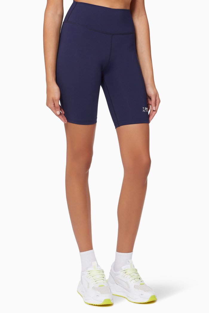 

Bike Shorts in Stretch Nylon, Blue