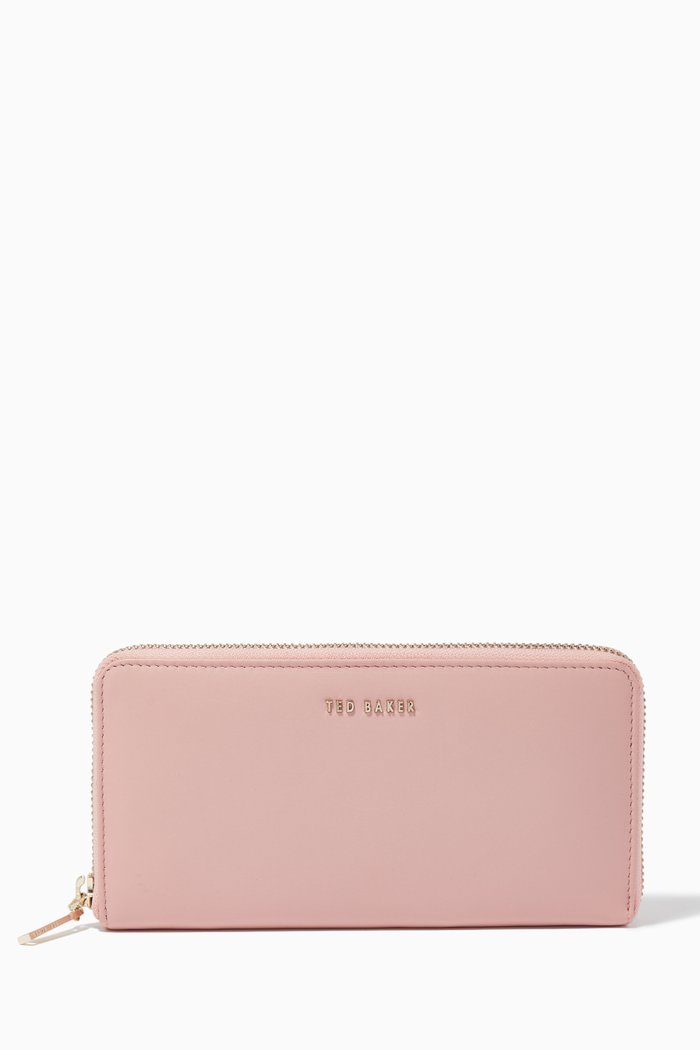 

Garcey Large Purse in Leather, Neutral