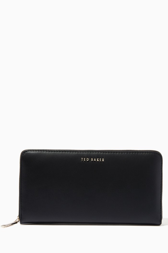 

Garcey Large Purse in Leather, Black
