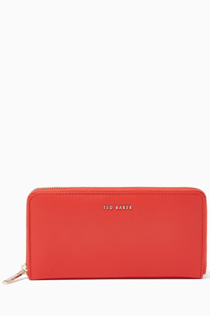 

Garcey Large Purse in Leather, Red