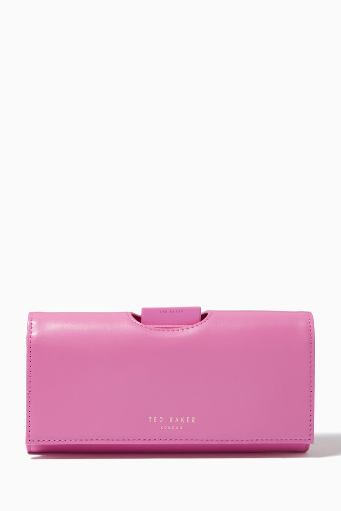 

Seldaa Large Bobble Purse in Leather, Pink