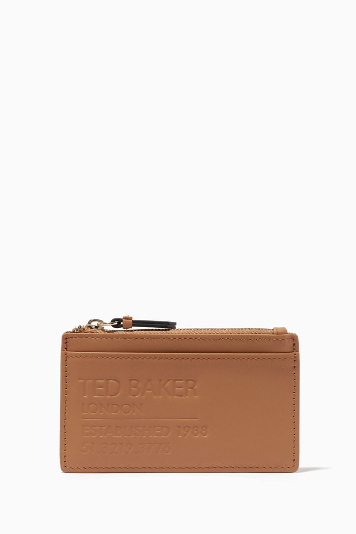 

Darcena Zip Coin Purse in Leather, Yellow