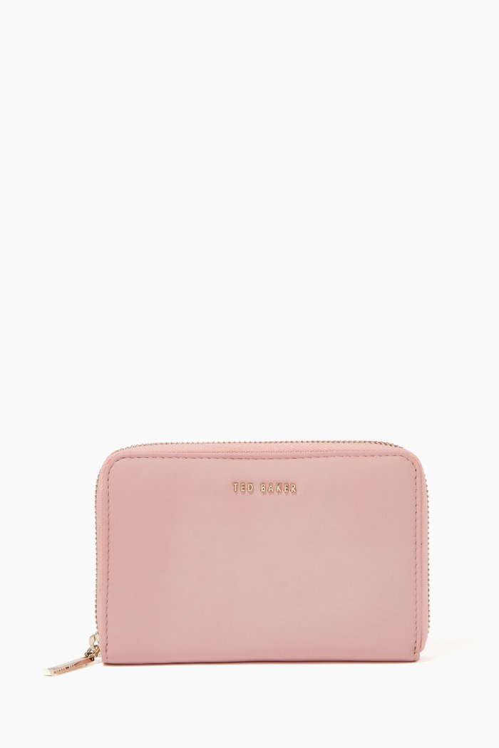 

Garceta Midi Purse in Leather, Neutral