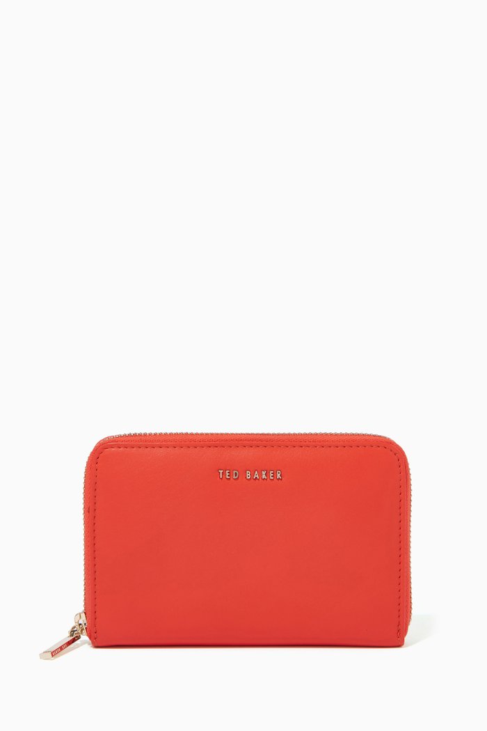 

Garceta Midi Purse in Leather, Red