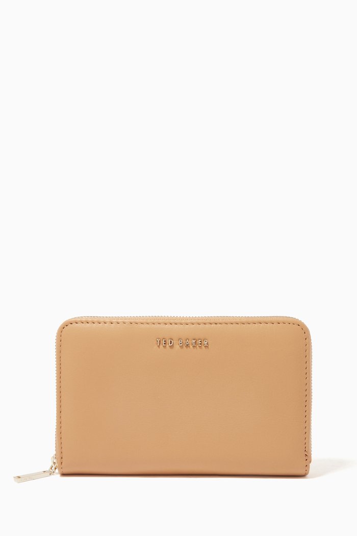 

Garceta Midi Purse in Leather, Yellow