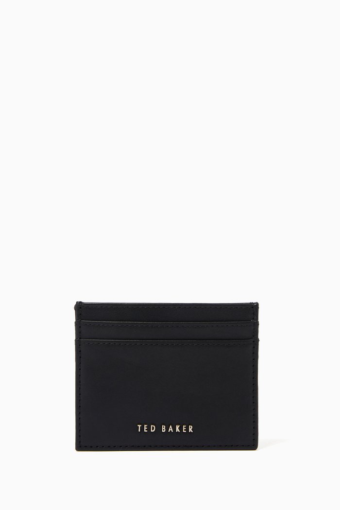 

Garcina Card Holder in Leather, Black