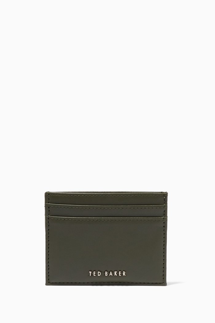 

Garcina Card Holder in Leather, Green