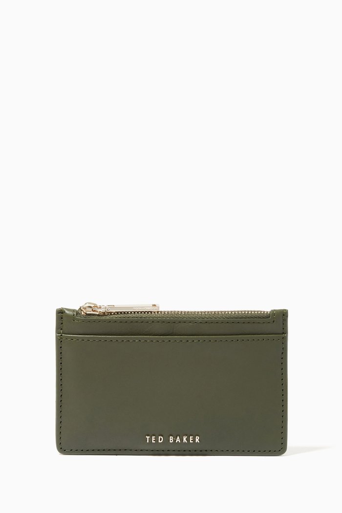 

Garcia Card Holder in Leather, Green