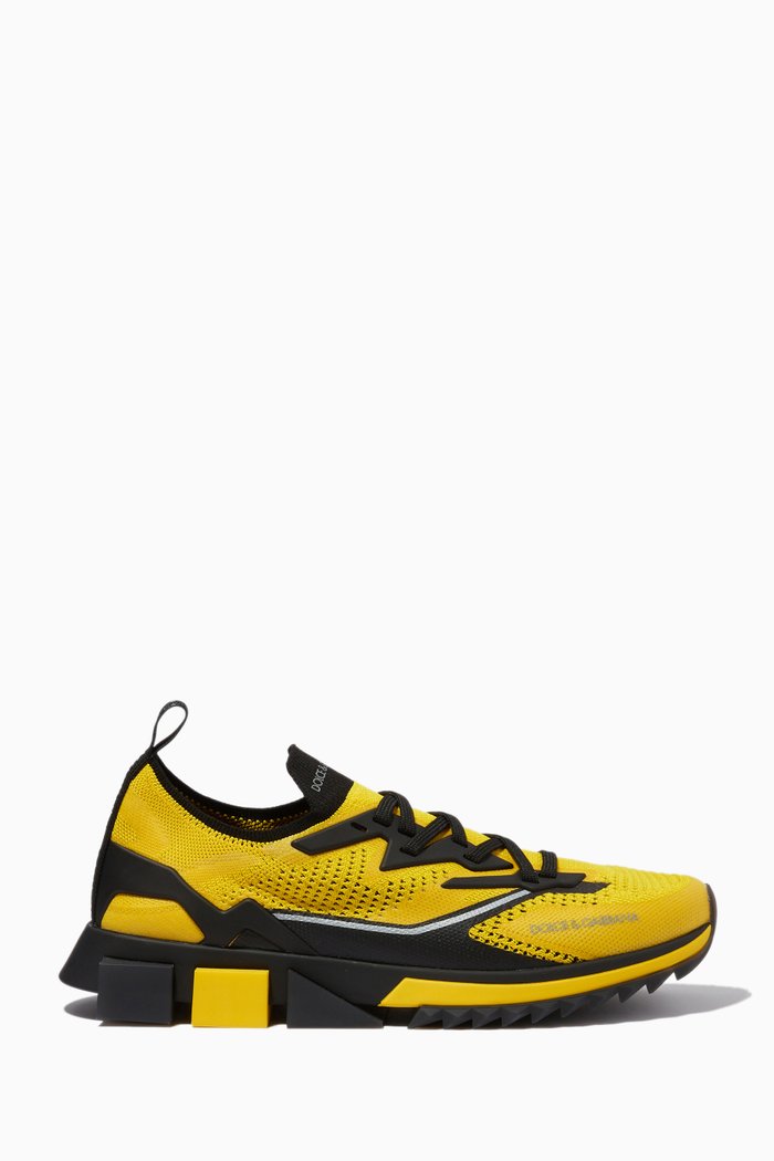 

Low Top Sneakers in Mesh, Yellow
