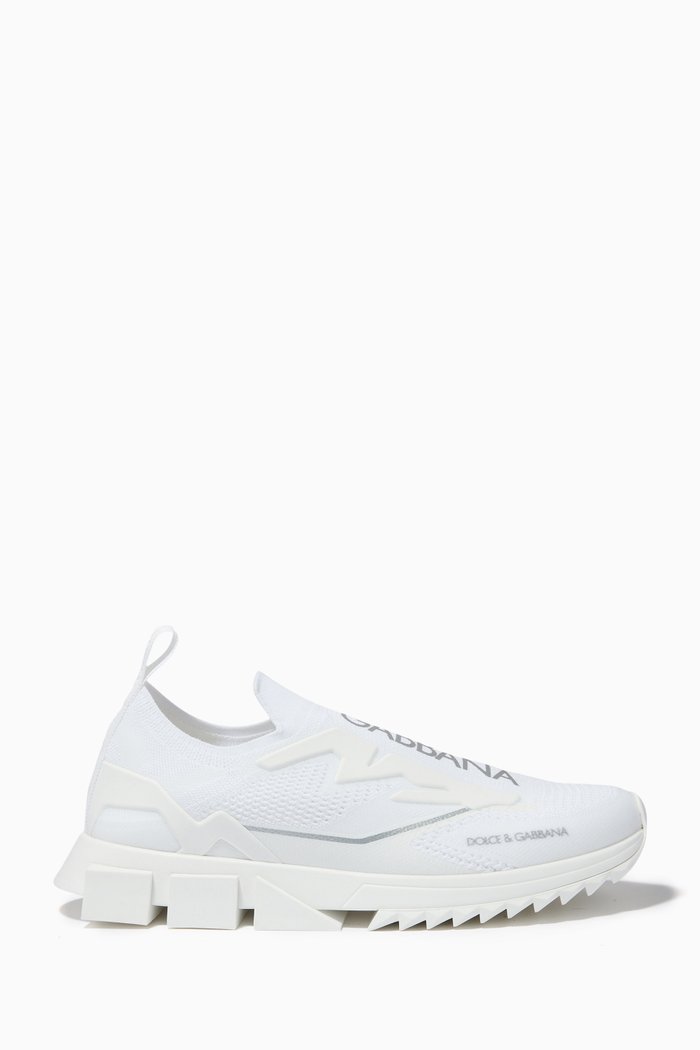 

Sorrento Slip-On Sneakers in Stretch Mesh, White
