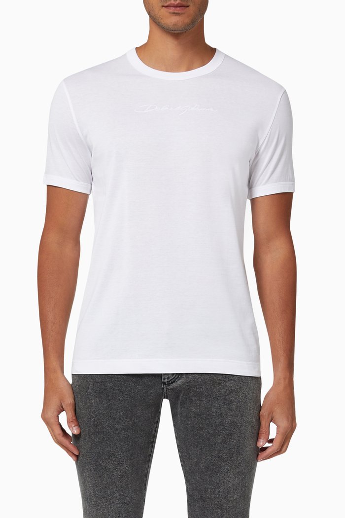 

Logo T-shirt in Cotton Jersey, Black