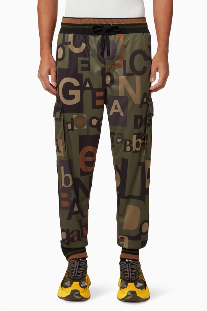 

Reborn to Live Jogging Pants in Technical Jersey, Green
