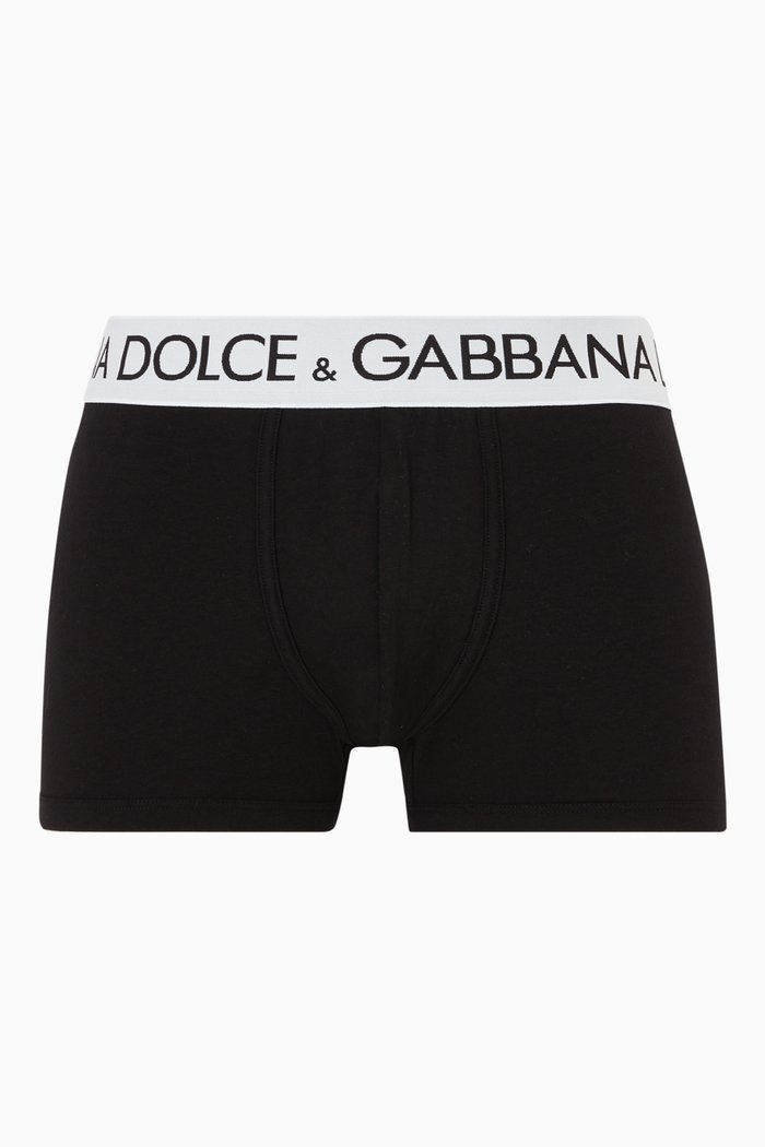 

Boxers in Two-way Stretch Cotton, Black