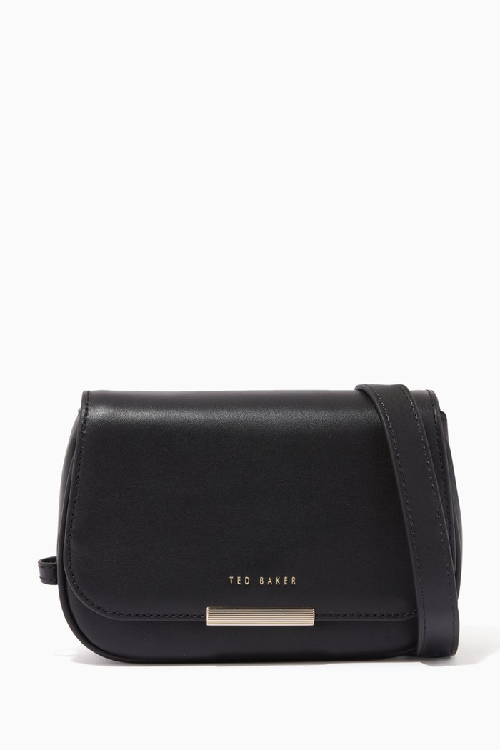 

Bagira Crossbody Bag in Leather, Black