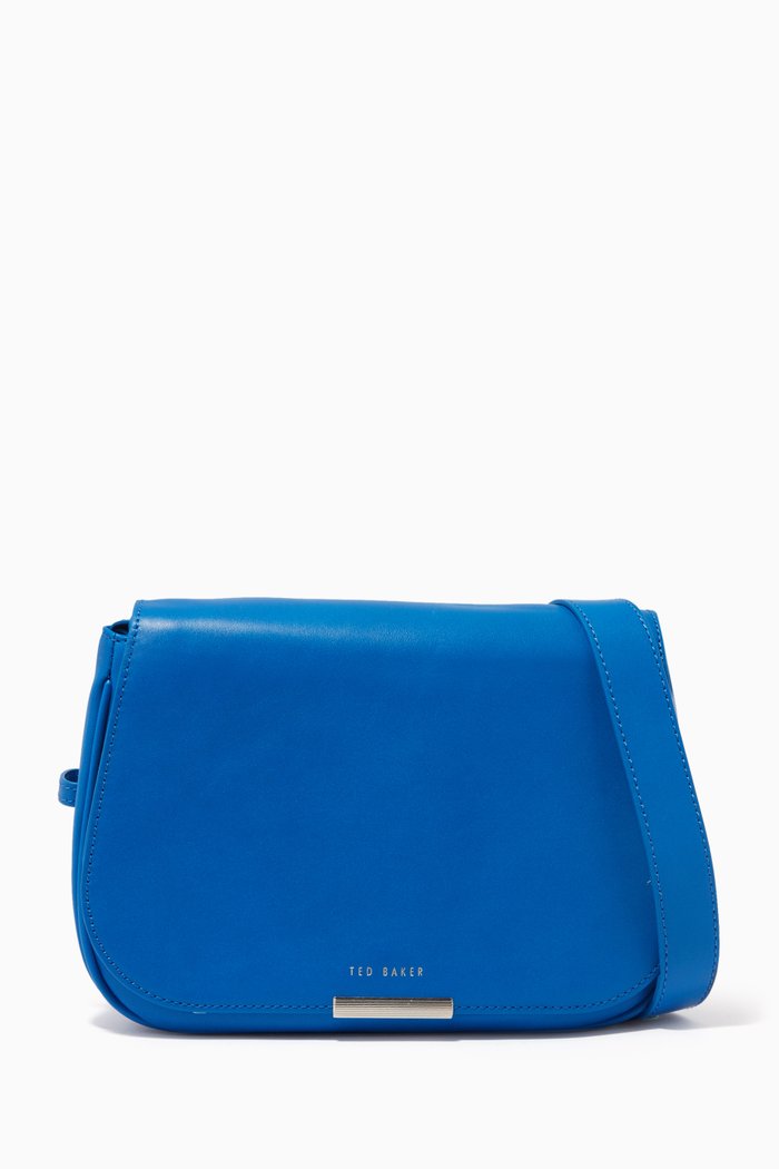 

Bagetta Crossbody Bag in Leather, Blue