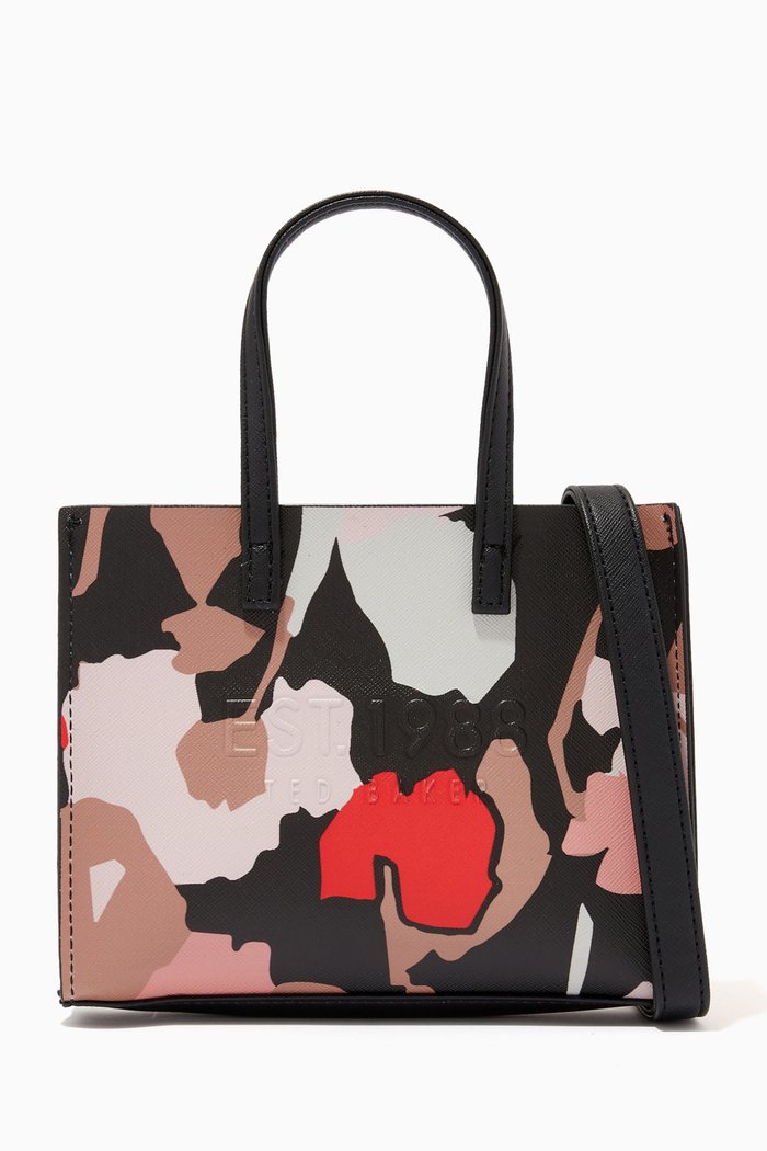 

Madacon Mini EW Icon Bag in Retro Flood Saffiano PVC, Black
