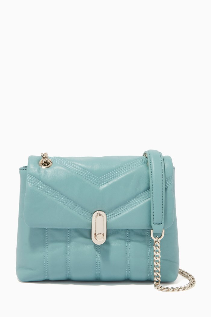 

Ayalina Mini Crossbody Bag in Leather, Blue