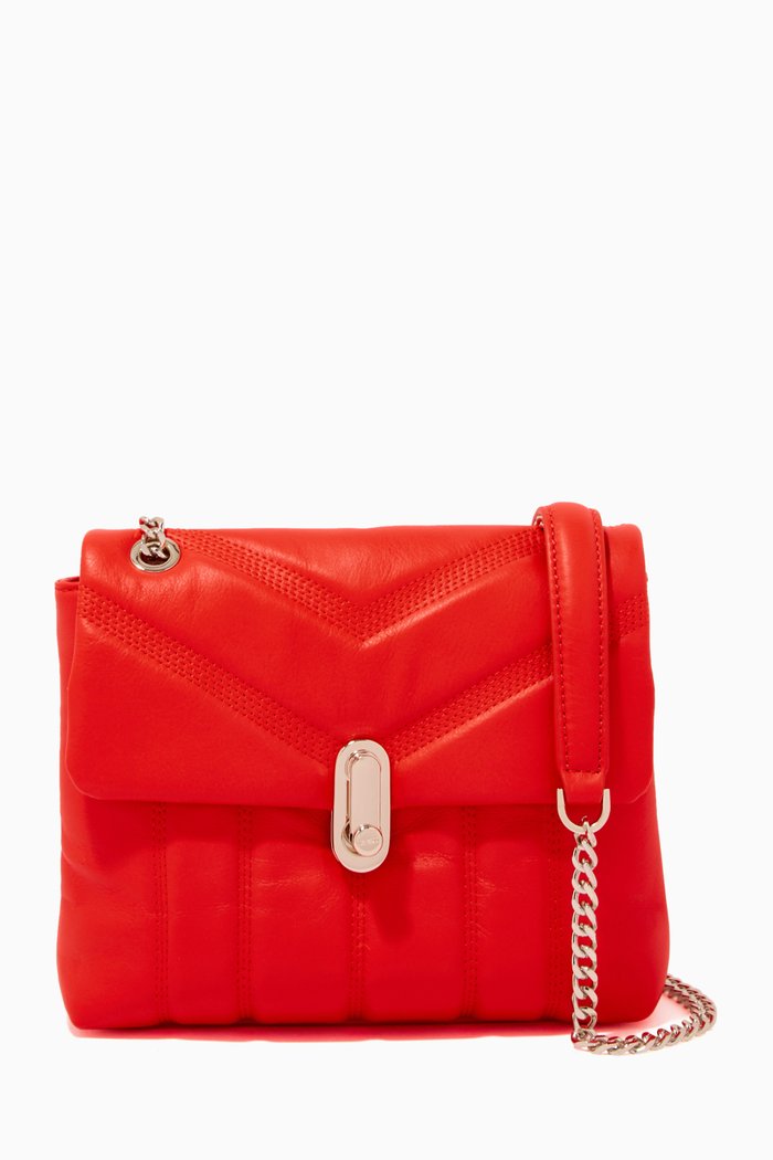 

Ayalina Mini Crossbody Bag in Leather, Red