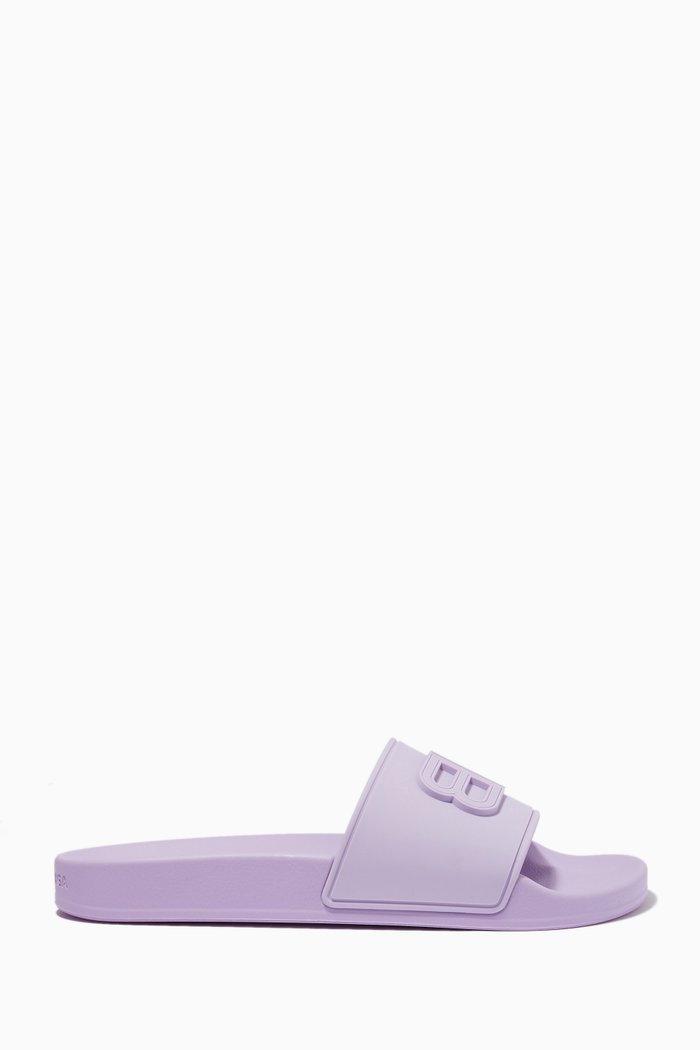 

BB Pool Slides in Rubber, Purple