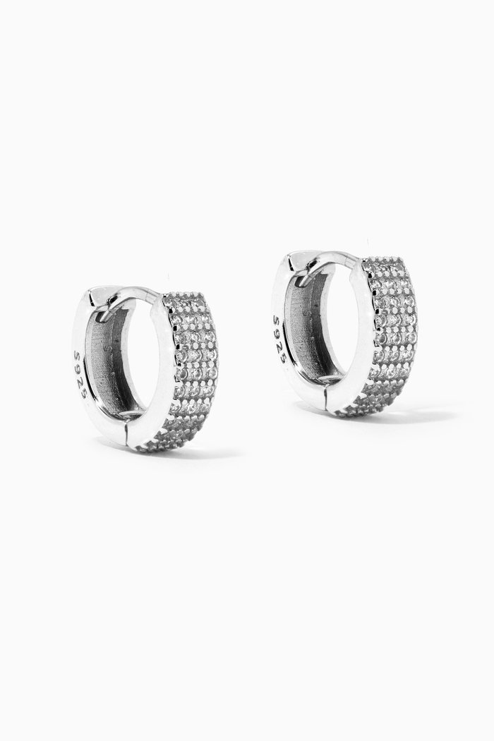 

Lia Huggie Hoops in Sterling Silver