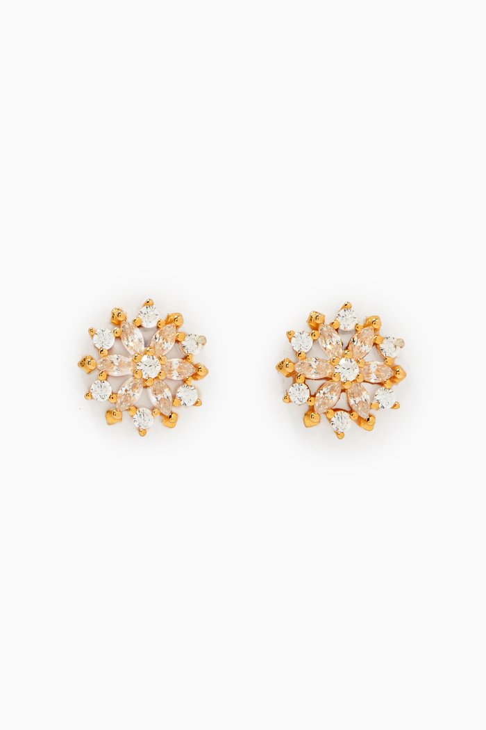 

Keya Stud Earrings in Gold-plated Sterling Silver